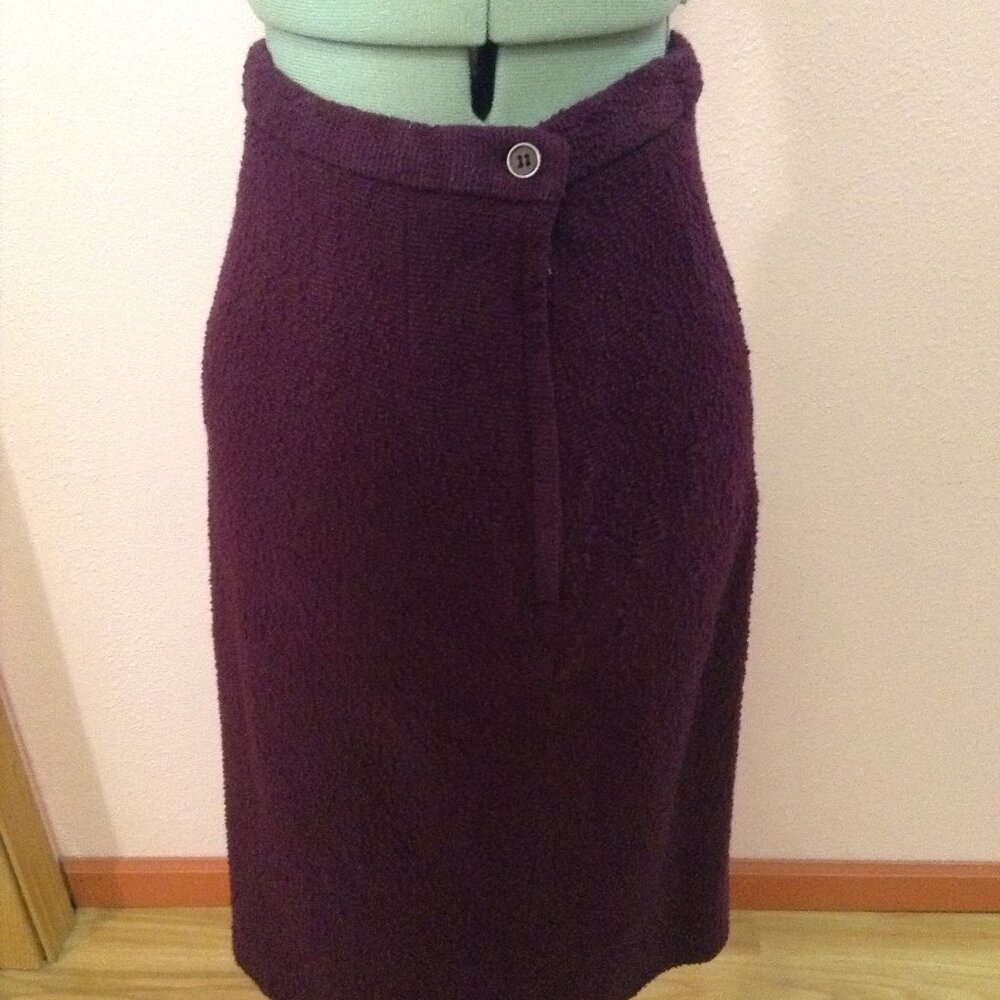AS IS Vintage 1960s '60s Butte Knit Skirt Suit - Picture 3 of 10
